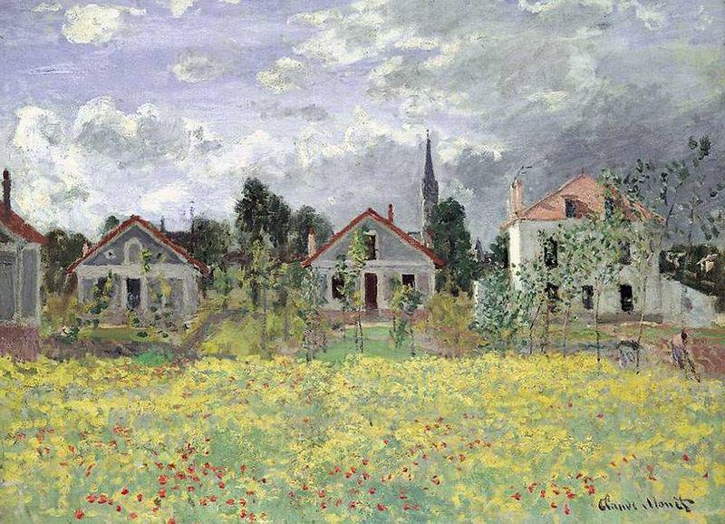 Claude Monet Maisons d'Argenteuil Germany oil painting art